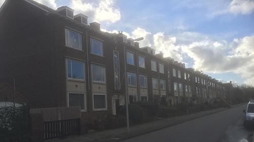 Balkons aan de Balsemienlaan tijdens de renovatie